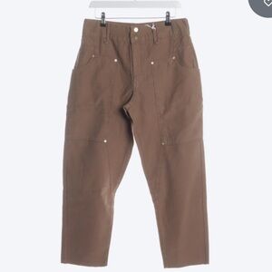 FRAME patch carpenter pants 25 BROWN